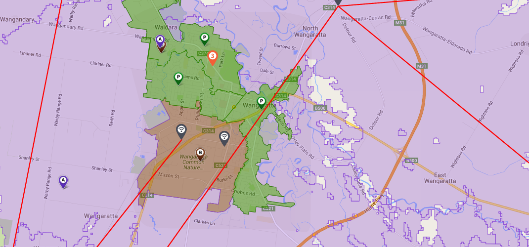 Wangaratta nbn<sup>®</sup> Rollout Map